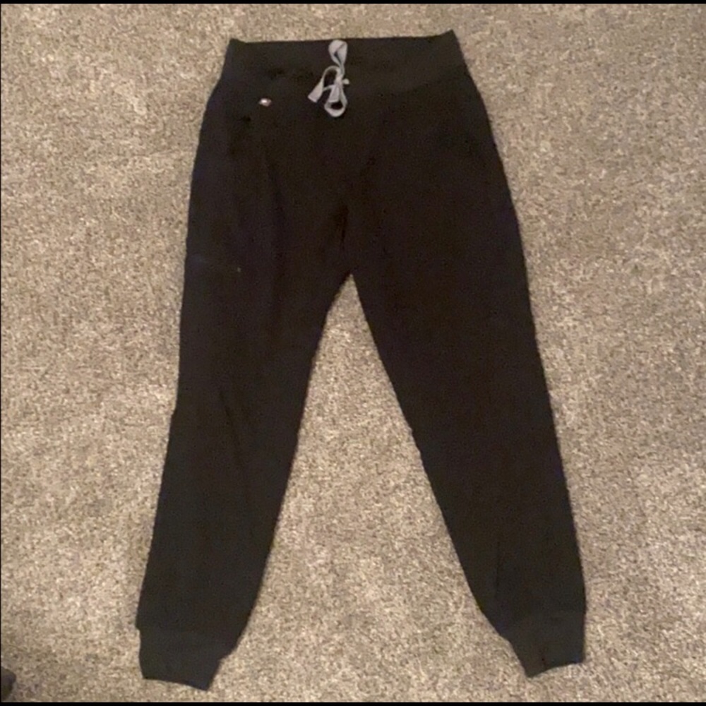 XS P FIGS JOGGERS BLACK - WORN ONCE